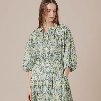 ＜MACKINTOSH LONDON (Women)＞【ｅｃｌａｔ５月号掲載】ボタニカルウォールプリントブラウス