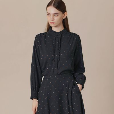 ＜MACKINTOSH LONDON (Women)＞Ｍドットプリントブラウス