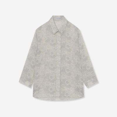 ＜MACKINTOSH LONDON (Women)＞【ＢＩＢＵＲＹ　ＦＬＯＷＥＲ】バイブリーフラワーブラウス