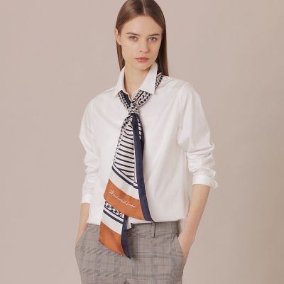 ＜MACKINTOSH LONDON (Women)＞【Ｔｈｅ　Ｅｓｓｅｎｔｉａｌ　Ｃｏｌｌｅｃｔｉｏｎ】スビンコットンブロードシャツ