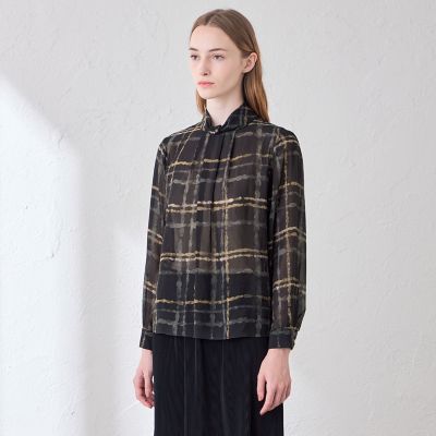 チェックプリントタックブラウス | MACKINTOSH LONDON (Women