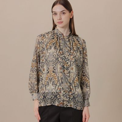 ＜MACKINTOSH LONDON (Women)＞ボタニカルウォールプリントブラウス