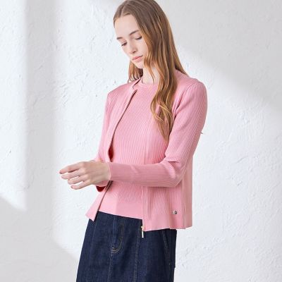MACKINTOSH LONDON (Women)/マッキントッシュ ロンドン ブライトレーヨンジップカーディガン