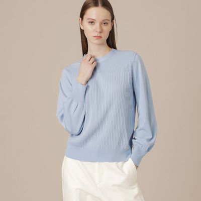 ＜MACKINTOSH LONDON (Women)＞【婦人画報４月号掲載】リブブロッキングニットプルオーバー