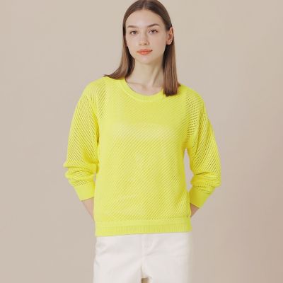 ＜MACKINTOSH LONDON (Women)＞ダイヤゴナルメッシュニットプルオーバー