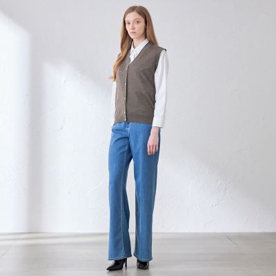新品　マッキントッシュ　スライトラスターストレッチカーディガン38ベ36300円 クリアニットジレ | MACKINTOSH LONDON (Women)/マッキントッシュ
