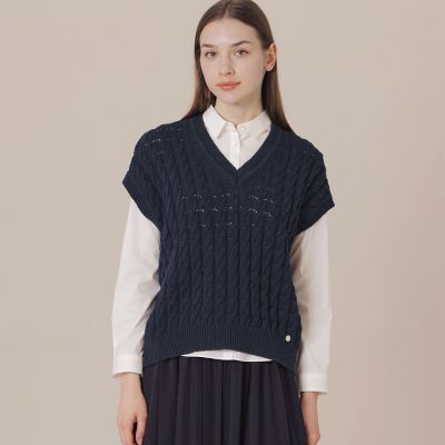 ＜MACKINTOSH LONDON (Women)＞ケーブルニットベスト