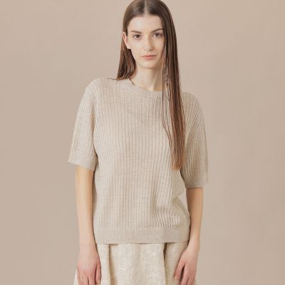 ＜MACKINTOSH LONDON (Women)＞ラスターリネンニットプルオーバー