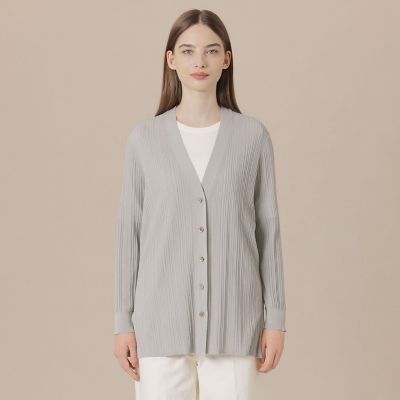 マッキントッシュロンドン コットンニットカーディガン L 貝ボタン 極美品 シアーコットンニットカーディガン | MACKINTOSH LONDON (Women