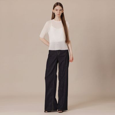青りんご様❤専用　Theory　プルオーバーニット セオリー Theory FELTED WOOL/ OVERSIZED CN （ブルー