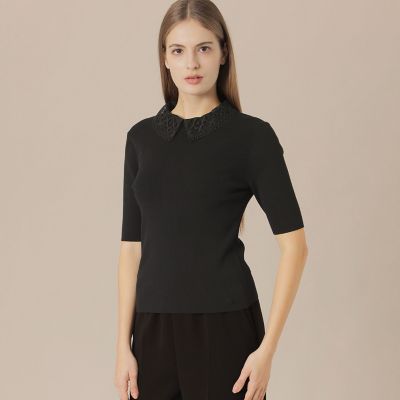 ＜MACKINTOSH LONDON (Women)＞レースカラーコンビニットプルオーバー