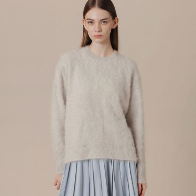 Precious12月号】ファーカシミヤニットプルオーバー