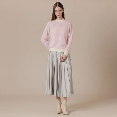 Patou ジャカードニット 新宿伊勢丹限定色 ブリリアントアンドリュージャカードニットプルオーバー | MACKINTOSH