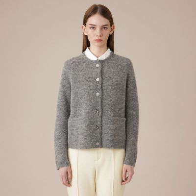 定価4.6万　ALYSI アリジ　アルパカ　フリンジ　カーディガン　セーター 定価4.6万 ALYSI アリジ アルパカ フリンジ カーディガン セーター