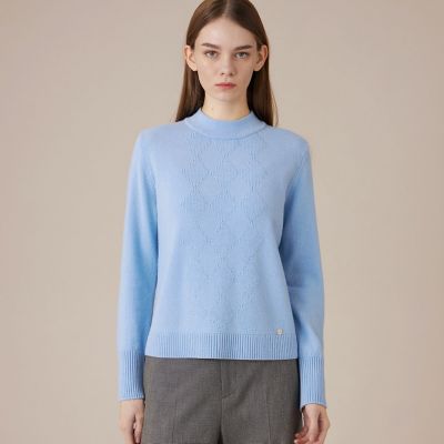 ＜MACKINTOSH LONDON (Women)＞ウールカシミヤアーガイルニット