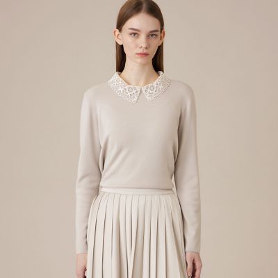 ＜MACKINTOSH LONDON (Women)＞レースカラーコンビニットプルオーバー