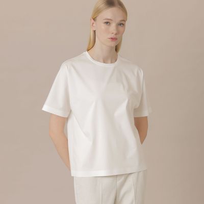 ＜MACKINTOSH LONDON (Women)＞【婦人画報４月号掲載】【Ｔｈｅ　Ｅｓｓｅｎｔｉａｌ　Ｃｏｌｌｅｃｔｉｏｎ】プレーティング天竺Ｔシャツ