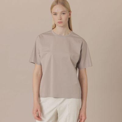 Mackintosh MACKINTOSH LONDON (Women)/マッキントッシュ ロンドン【婦人画報4月号掲載】【The Essential Collection】プレーティング天竺Tシャツ 40ベージュ トップス【三越伊勢丹/公式】