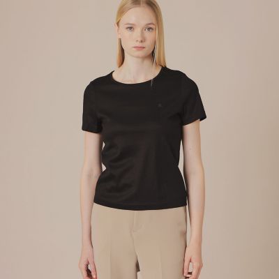 Mackintosh 【SALE】MACKINTOSH LONDON (Women)/マッキントッシュ ロンドン【eclat5月号掲載】シャインリブTシャツ 09ブラック トップス【三越伊勢丹/公式】