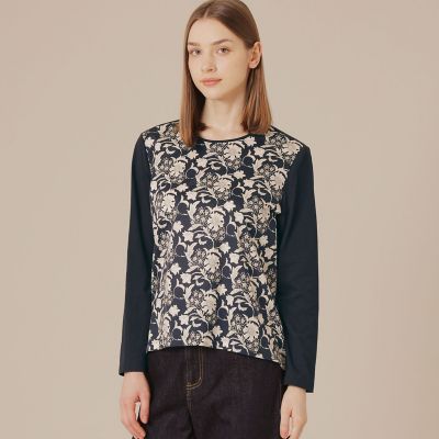 ＜MACKINTOSH LONDON (Women)＞【ＢＩＢＵＲＹ　ＦＬＯＷＥＲ】オータムバイブリーコンビプルオーバー