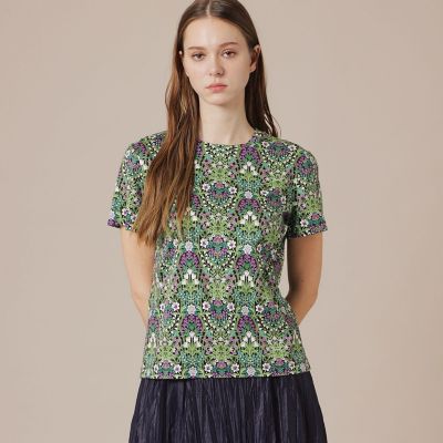 ＜MACKINTOSH LONDON (Women)＞ボタニカルウォールプリントＴシャツ