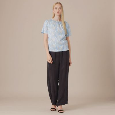 未使用 MACKINTOSH マッキントッシュ BIBURY FLOWER 001 Tシャツ 1点 38 コットン100％ 半袖 トップス レディース AM7954A53 MACKINTOSH LONDON（マッキントッシュ ロンドン） tシャツ 「BIBURY