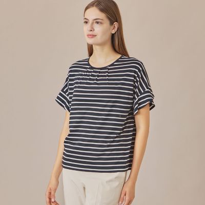 ＜MACKINTOSH LONDON (Women)＞コットンブレンドボーダープルオーバー