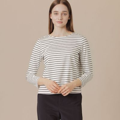 ＜MACKINTOSH LONDON (Women)＞プレーティング天竺ボーダープルオーバー