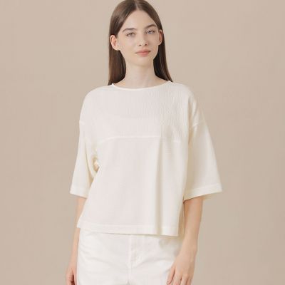 ＜MACKINTOSH LONDON (Women)＞【ＷＥＢ・一部店舗限定】ストレッチサッカーストライプ半袖ブラウス