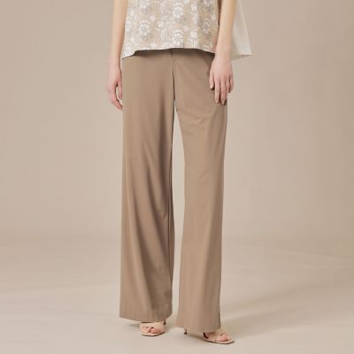 ＜MACKINTOSH LONDON (Women)＞【Ｌｅｓｂｕｒｙ　Ｅａｓｙ　Ｐａｎｔｓ／レスベリー　イージーパンツ】トリコットストレッチワイドパンツ