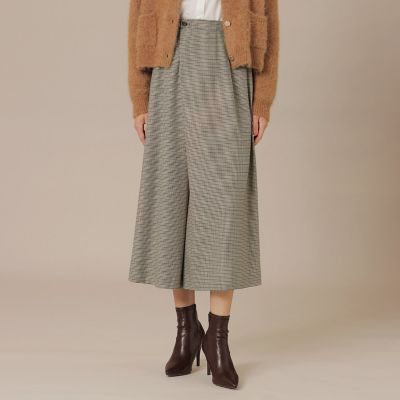 ＜MACKINTOSH LONDON (Women)＞【婦人画報１１月号掲載】レーヨンウールハウンドトゥースパンツ