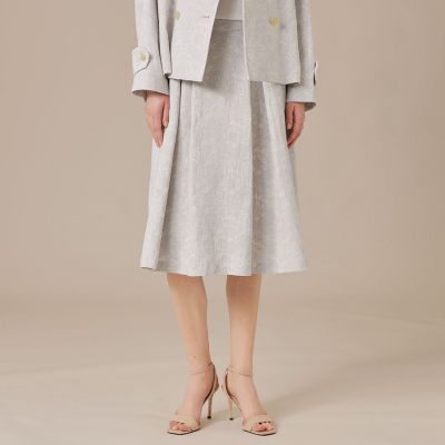 マッキントッシュロンドン バイブリーフラワージャカードスカート 49,500円 婦人画報掲載】【BIBURY FLOWER】バイブリーフラワージャ