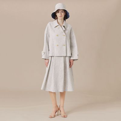 マッキントッシュロンドン バイブリーフラワージャカードスカート 49,500円 婦人画報掲載】【BIBURY FLOWER】バイブリーフラワージャ