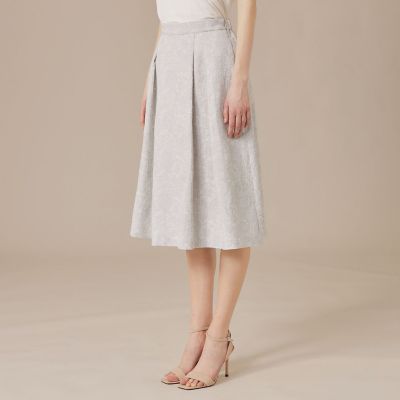 マッキントッシュロンドン バイブリーフラワージャカードスカート 49,500円 婦人画報掲載】【BIBURY FLOWER】バイブリーフラワージャ