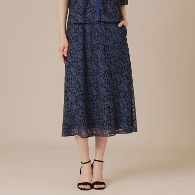 ＜MACKINTOSH LONDON (Women)＞ボタニカルレーススカート