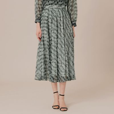 ＜MACKINTOSH LONDON (Women)＞グラフィカルメッシュプリントスカート