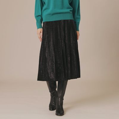 ＜MACKINTOSH LONDON (Women)＞【婦人画報掲載】クラッシュベロアプリーツスカート