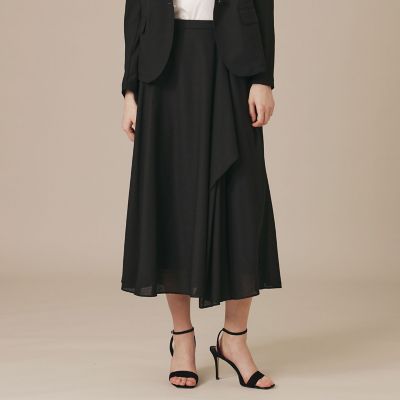 Mackintosh 【SALE】MACKINTOSH LONDON (Women)/マッキントッシュ ロンドン ポリエステルウールビエラスカート 09ブラック ロングスカート【三越伊勢丹/公式】
