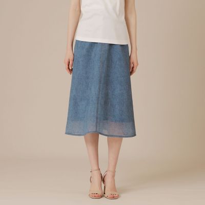 ＜MACKINTOSH LONDON (Women)＞デニムプリントダンボールスカート