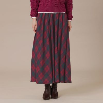 ＜MACKINTOSH LONDON (Women)＞【婦人画報１１月号掲載】シアーウールチェックスカート