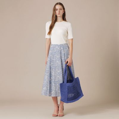 リーフプリントタックギャザースカート | MACKINTOSH LONDON (Women