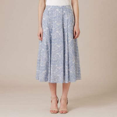 リーフプリントタックギャザースカート | MACKINTOSH LONDON (Women