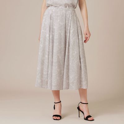 リーフプリントタックギャザースカート | MACKINTOSH LONDON (Women