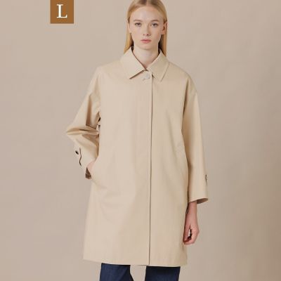 ＜MACKINTOSH LONDON L (Women/大きいサイズ)＞【Ｌ】【ＲＯＳＬＥＹ／ロズリー】ウエザーコットンステンカラーコート