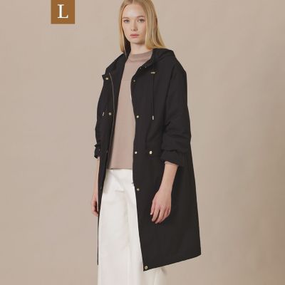 ＜MACKINTOSH LONDON L (Women/大きいサイズ)＞【Ｌ】ソフトラミネーションフーデッドコート