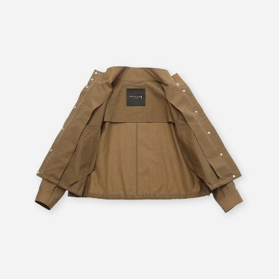 婦人画報4月号掲載】【L】シルケットタフタショートコート