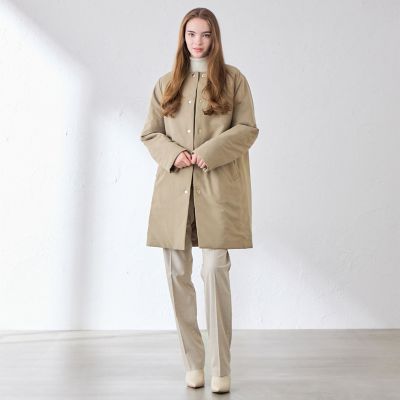 L】ウールライクノーカラーパデッドコート | MACKINTOSH LONDON L