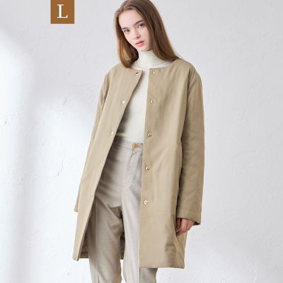 L】ウールライクノーカラーパデッドコート | MACKINTOSH LONDON L