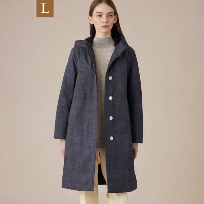 ＜MACKINTOSH LONDON L (Women/大きいサイズ)＞【Ｌ】【ＣＨＲＹＳＴＯＮ／クリストン】デニムプリントソロタフタコート