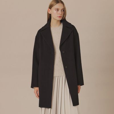 ＜MACKINTOSH LONDON L (Women/大きいサイズ)＞【Ｐｒｅｃｉｏｕｓ１２月号】【Ｌ】【ＤＵＲＲＩＳ／デュリス】ぺコラムシャルムリーバーコート